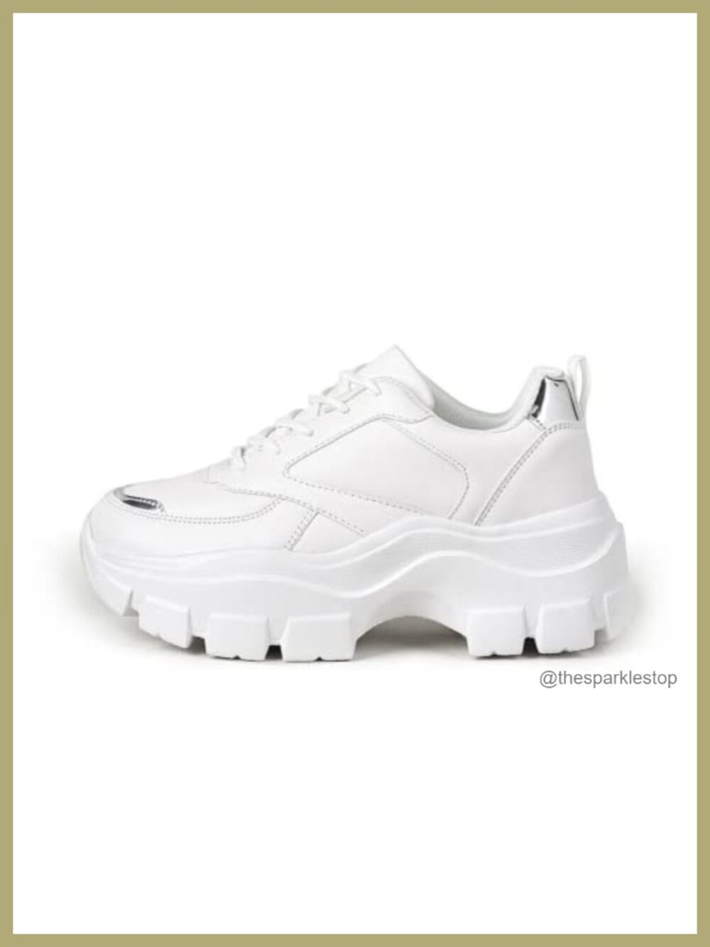 Women's Chunky Platform Sneakers Lace-Up Casual Fashion Walking Sport Rave Shoes